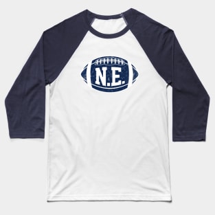 NE Retro Football - White Baseball T-Shirt